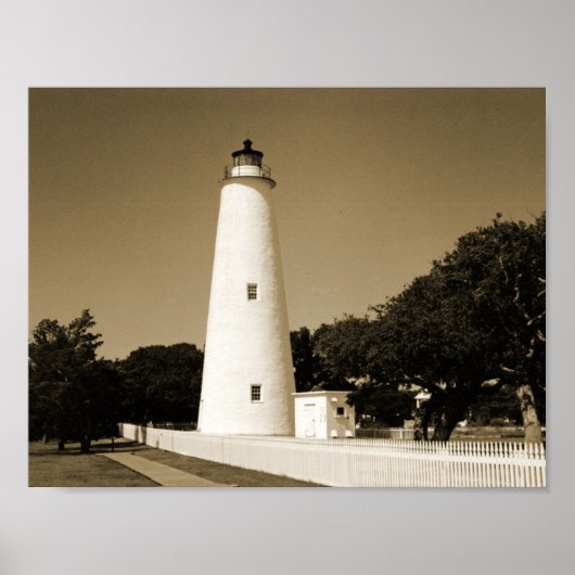 Poster Phare d'Ocracoke (Devant)
