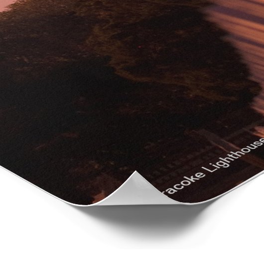 Poster Phare d'Ocracoke - Île d'Ocracoke (Coin)