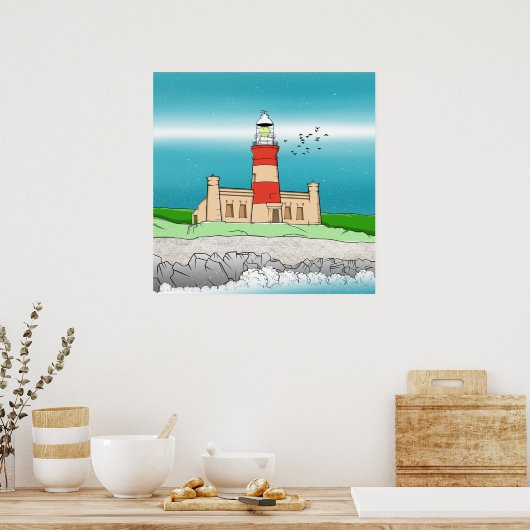 Poster Phare du Cap Agulhas (Cuisine)