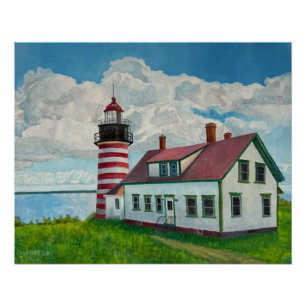 Poster Phare du Maine