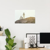 Poster Phare du parc national des Îles-de-la-Manche (Bureau à domicile)