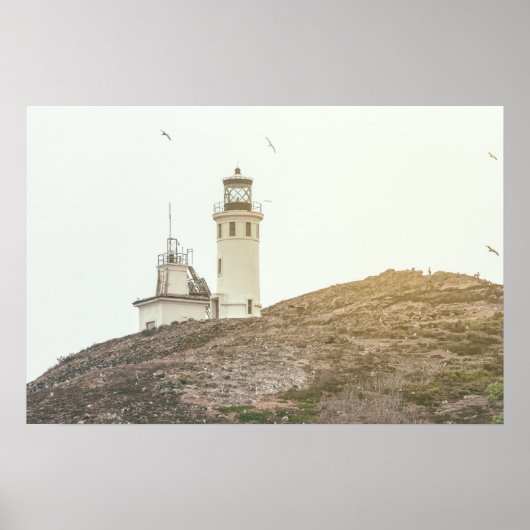 Poster Phare du parc national des Îles-de-la-Manche (Devant)