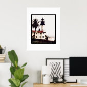 Poster Phare en couleur (Bureau à domicile)