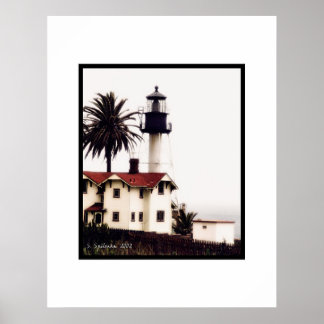 Poster Phare en couleur