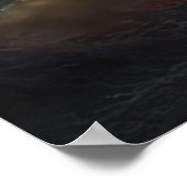 Poster Phare en lumière du soir (Coin)