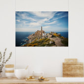 Poster Phare et musée | Cabo Vilan Galicia Espagne (Cuisine)