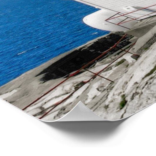 POSTER PHARE LA PLUS ANCIENNE EN NORVÈGE - LINDESNES (Coin)