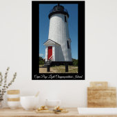 Poster Phare léger de Cape Poge Chappaquiddick Island (Cuisine)