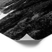Poster Phare minimaliste noir blanc (Coin)