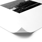 Poster Phare minimaliste noir blanc (Coin)