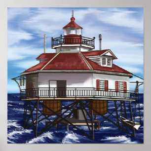 Poster Phare moyen mobile de baie