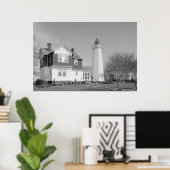 Poster Phare Old Point Comfort (Bureau à domicile)