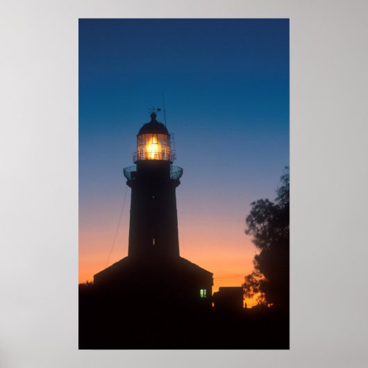 Poster Phare, Robben Island, Le Cap 2 (Devant)