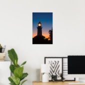 Poster Phare, Robben Island, Le Cap 2 (Bureau à domicile)