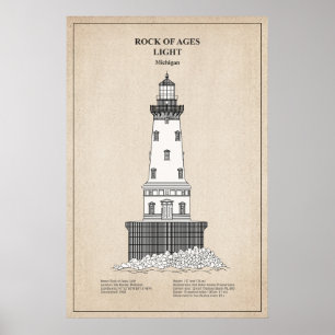 Poster Phare Rock of Ages - Michigan - SBD