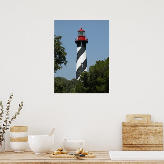 Poster Phare St Augustine Florida (Cuisine)