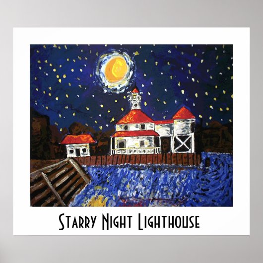 Poster Phare Starry Night (Devant)