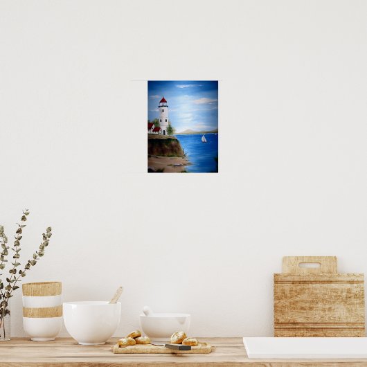 Poster Phare sur la pointe (Cuisine)