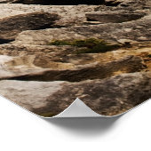 Poster Phare sur roches avec poutres lumineuses (Coin)