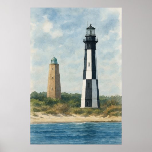 Poster Phares du cap Henry (Devant)