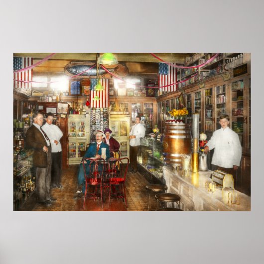 Poster Pharmacie - Collins Pharmacie 1915 (Devant)