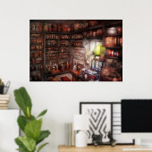 Poster Pharmacie - Équipement - Étude de Merlin (Bureau à domicile)