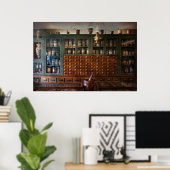 Poster Pharmacie - Juste derrière le comptoir (Bureau à domicile)