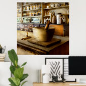 Poster Pharmacie - La source de mes maux de tête (Bureau à domicile)