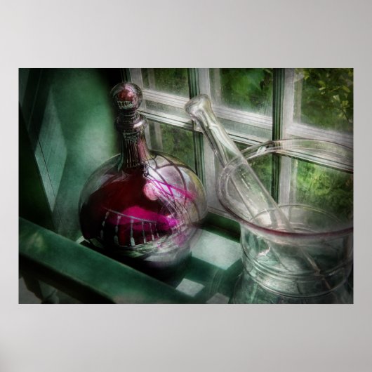 Poster Pharmacie - L'apothicaire est ouvert (Devant)