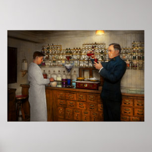Poster Pharmacie - Le mixologue 1905