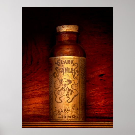 Poster Pharmacie - L'huile de serpent originale (Devant)