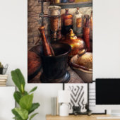 Poster Pharmacie - pilon - Pharmacologie (Bureau à domicile)