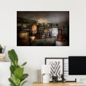 Poster Pharmacie - Préparation du matin (Bureau à domicile)