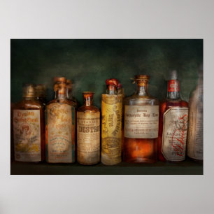 Poster Pharmacie - remèdes quotidiens