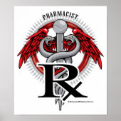 Poster Pharmacien Caduceus (Devant)