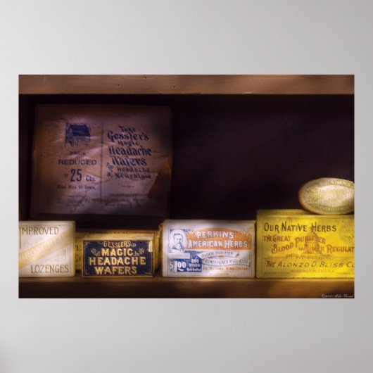 Poster Pharmacien - Purificateurs de sang (Devant)