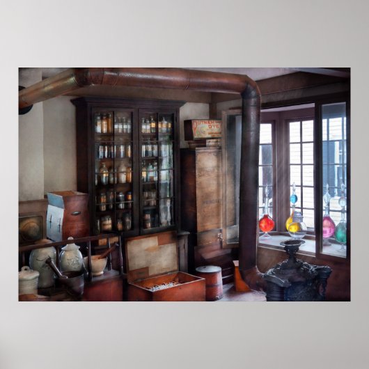 Poster Pharmacien - Visite de l'apothèque (Devant)