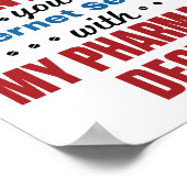 Poster Pharmacienne Drôle Citation Digne de pharmacie (Coin)