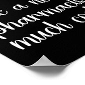 Poster Pharmacienne noire Définition drôle (Coin)