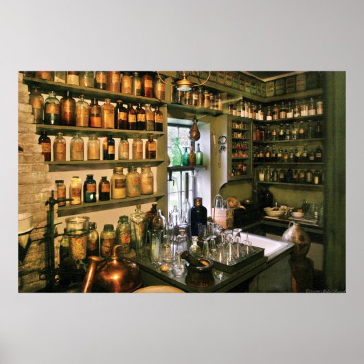 Poster Pharmaciens - Pharmacistes Médicaments (Devant)