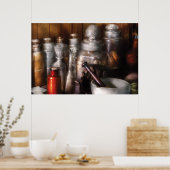 Poster Pharmaciste - Outils du pharmacien (Cuisine)