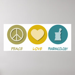 Poster Pharmacologie Peace Love