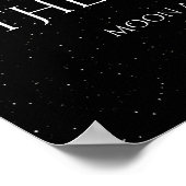 Poster Phase de Lune par Date Couples Personnalisés (Coin)