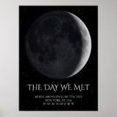 Poster Phase de Lune par Date Couples Personnalisés (Devant)