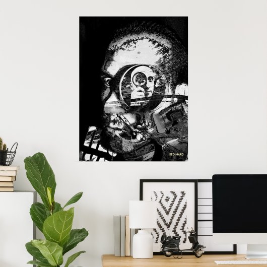 Poster phase terminale de schizophrénie (Bureau à domicile)