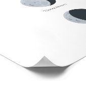 Poster Phases De La Lune (Coin)