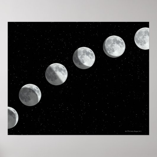 Poster Phases de la lune (Devant)
