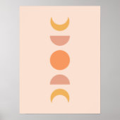 Poster Phases de la lune (Devant)