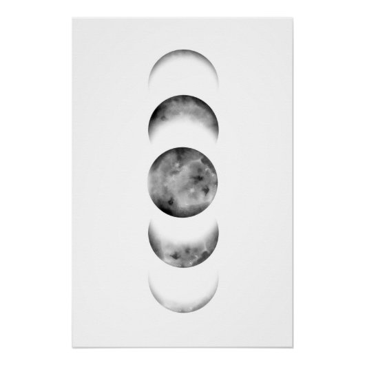 Poster Phases de la Lune noire (Devant)