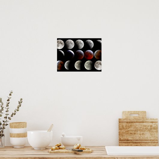 Poster Phases de lune (Cuisine)